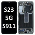 Samsung Galaxy SM-S911 S23 5G OLED and Touch screen with frame (Original Service Pack) [GREEN] GH82-30480C/30481C/31001C
